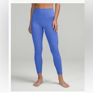 Lululemon Align Ribbed High Rise Pant/Legging 25”. Size 4. Wild Indigo.
